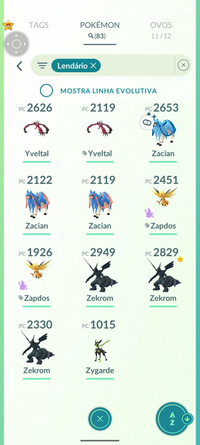 CONTA DE POKEMON GO NIVEL 46 COM 92 LENDARIOS E 9 MITICOS