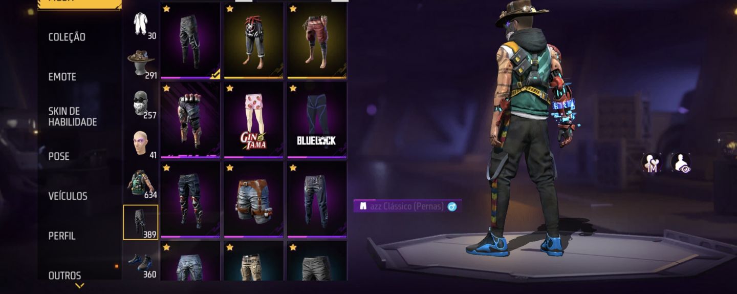 CONTA FREE FIRE VETERANA: PASSES 4 AO 9+ FULL RAGNAROK + PRIME 7