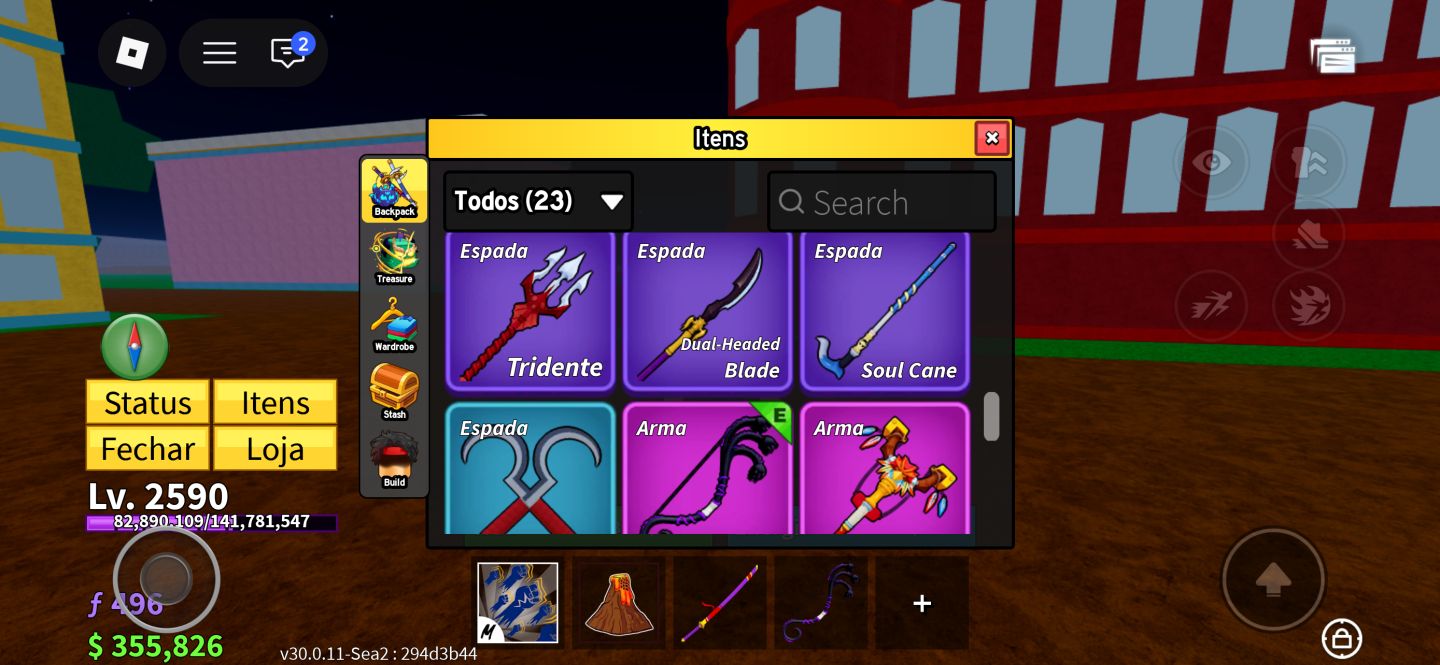 CONTA BLOX FRUITS ROCKET PERM