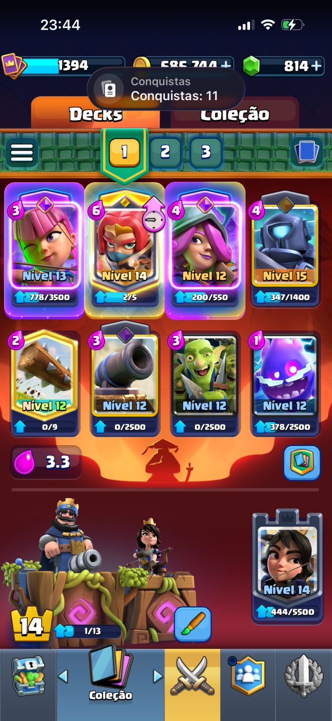 Conta Clash Royale Mediana Arena 21