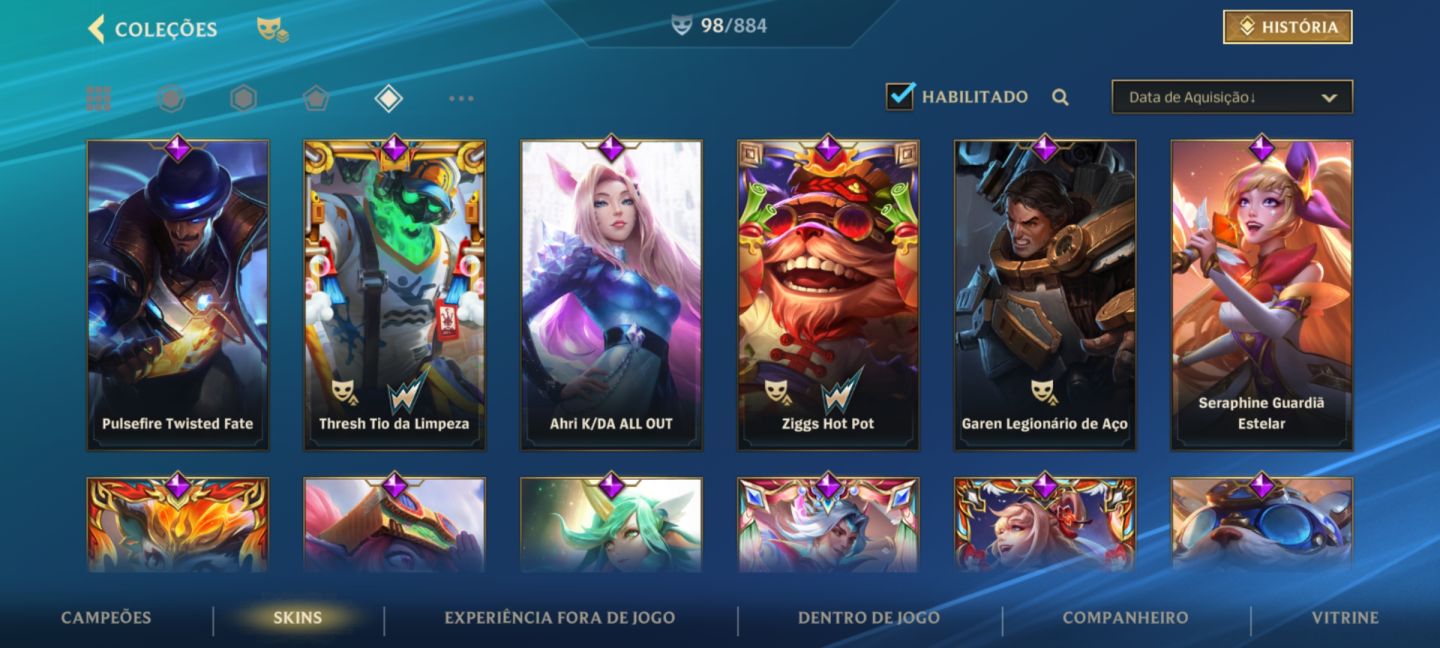 Conta Wild Rift | 98 skins