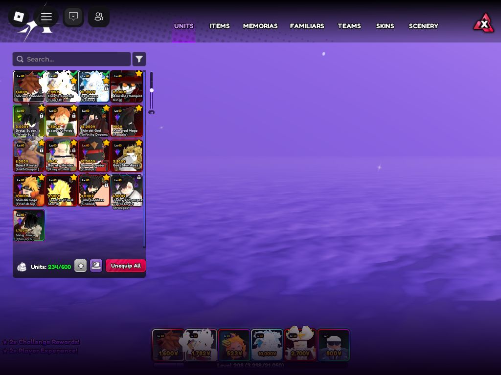 CONTA ANIMES VANGUARDS E ROBLOX (SHINYS, TRAIT RERROLS, UNIT SERIALIZADA E ETC.)