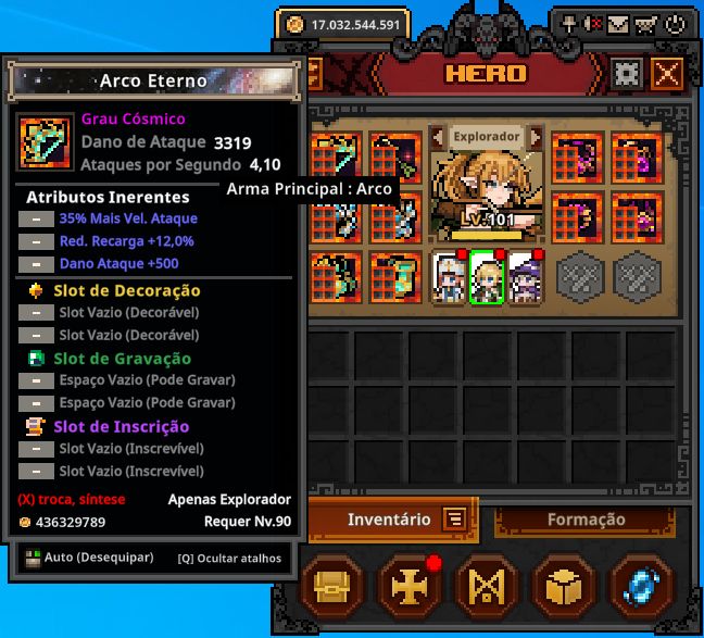 TASK BAR HERO | TBH | CONTA SUPREMA FULL ACCESS: DLCs, PETS E PERSONAGENS LV101
