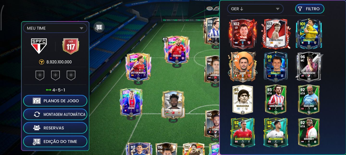 CONTA EA FC ANTIGA COM MUITAS GEMAS