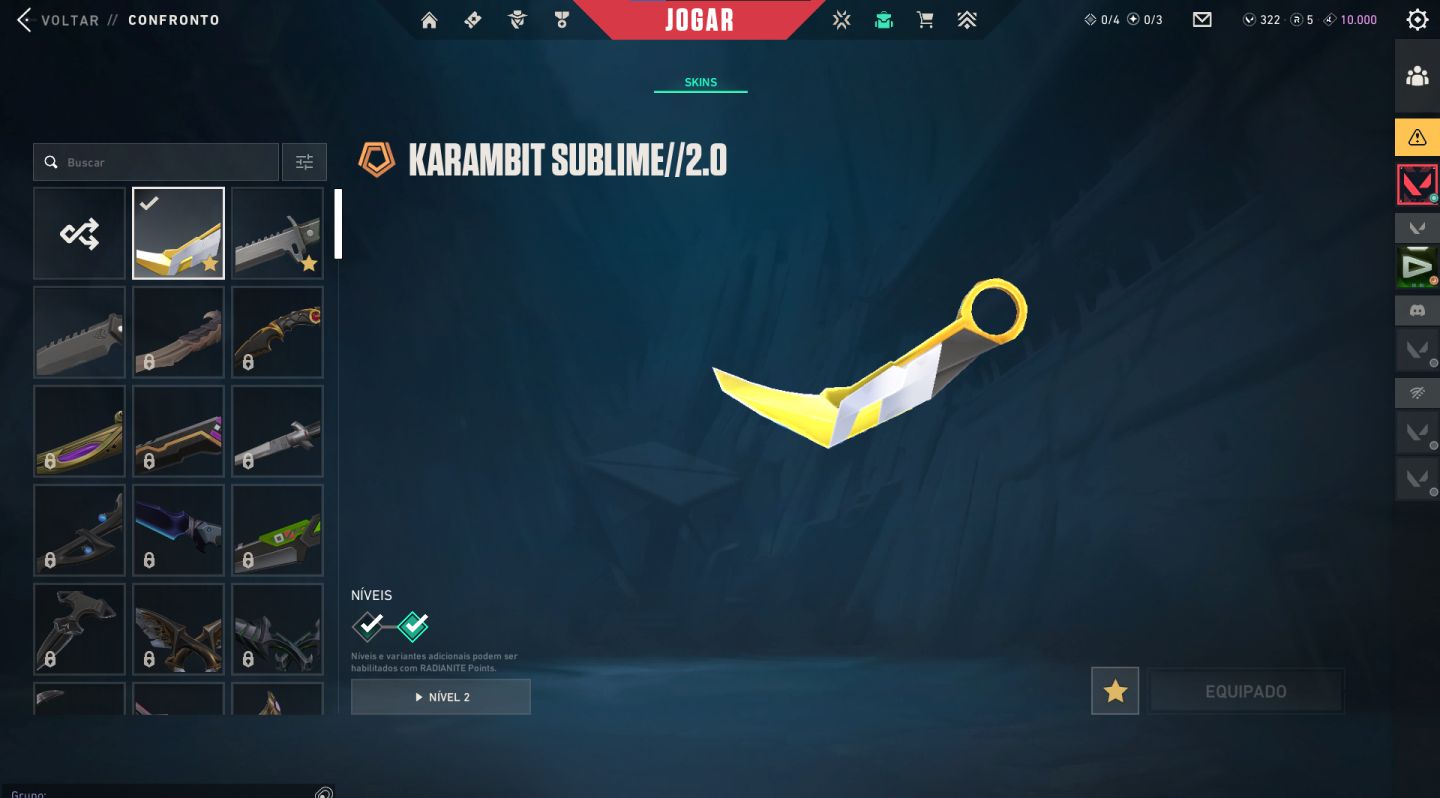 CONTA VALORANT | 12 SKINS MELHORES SKINS | RGX + KARAMBIT SUBLIME + XENOCAÇADORA