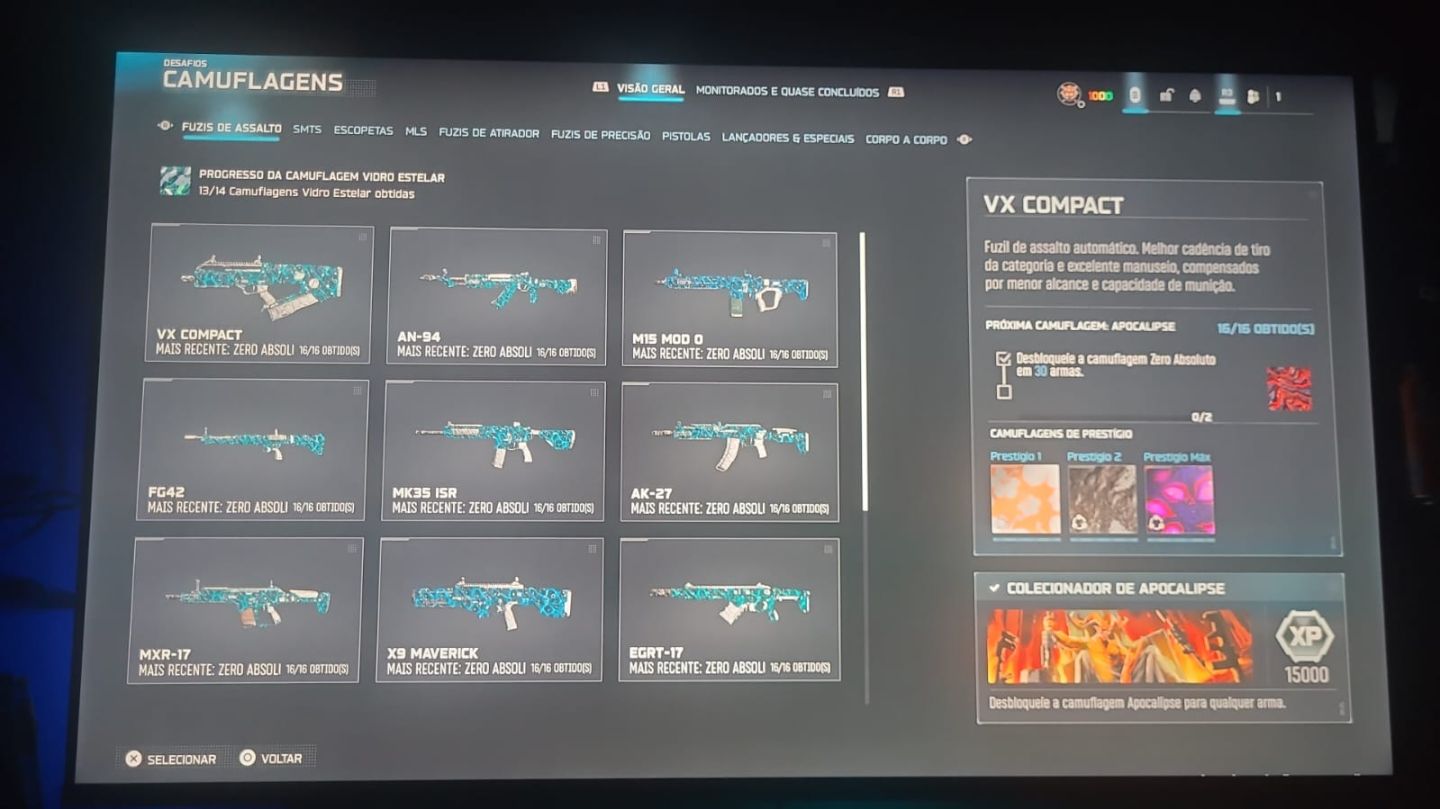 DESBLOQUEIO DE CAMUFLAGENS WARZONE | ARSENAL COMPLETO 100% LEGÍTIMO (Skins de Ma