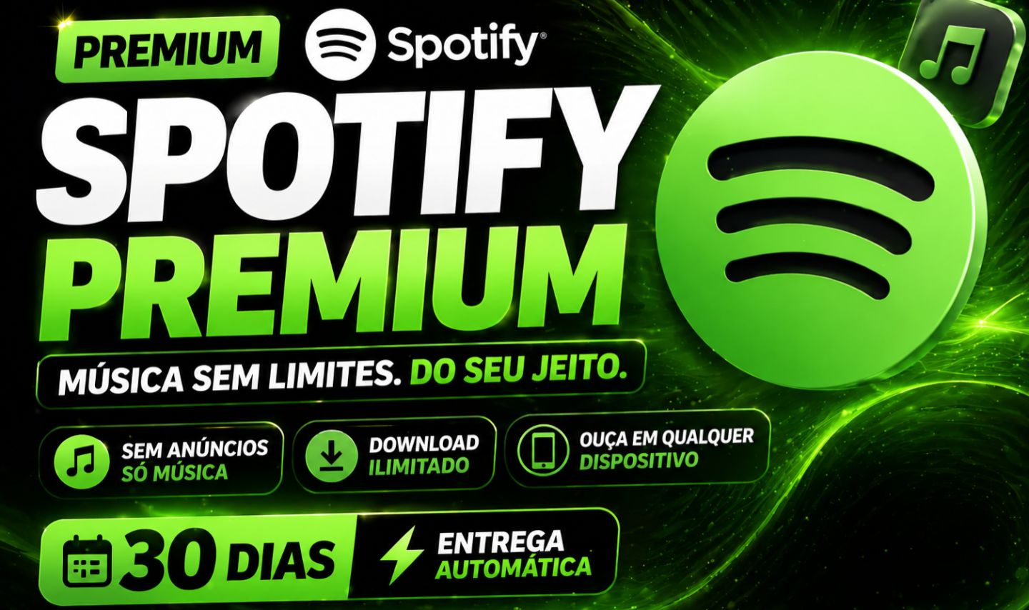 [MENOR PREÇO] SPOTIFY PREMIUM - CONTA INDIVIDUAL + CANVA DE BRINDE- 30 dias