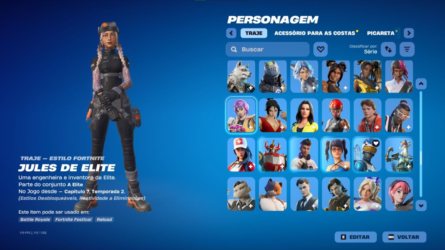 Conta de fortnite old