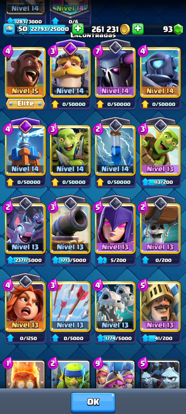 Conta Clash Royale 10k de troféus branw stars e clash of clãs 4 anos de jogo up