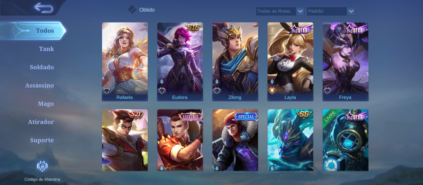 Conta boa mobile legends. Diversas skins . Conta antiga . Muito boa