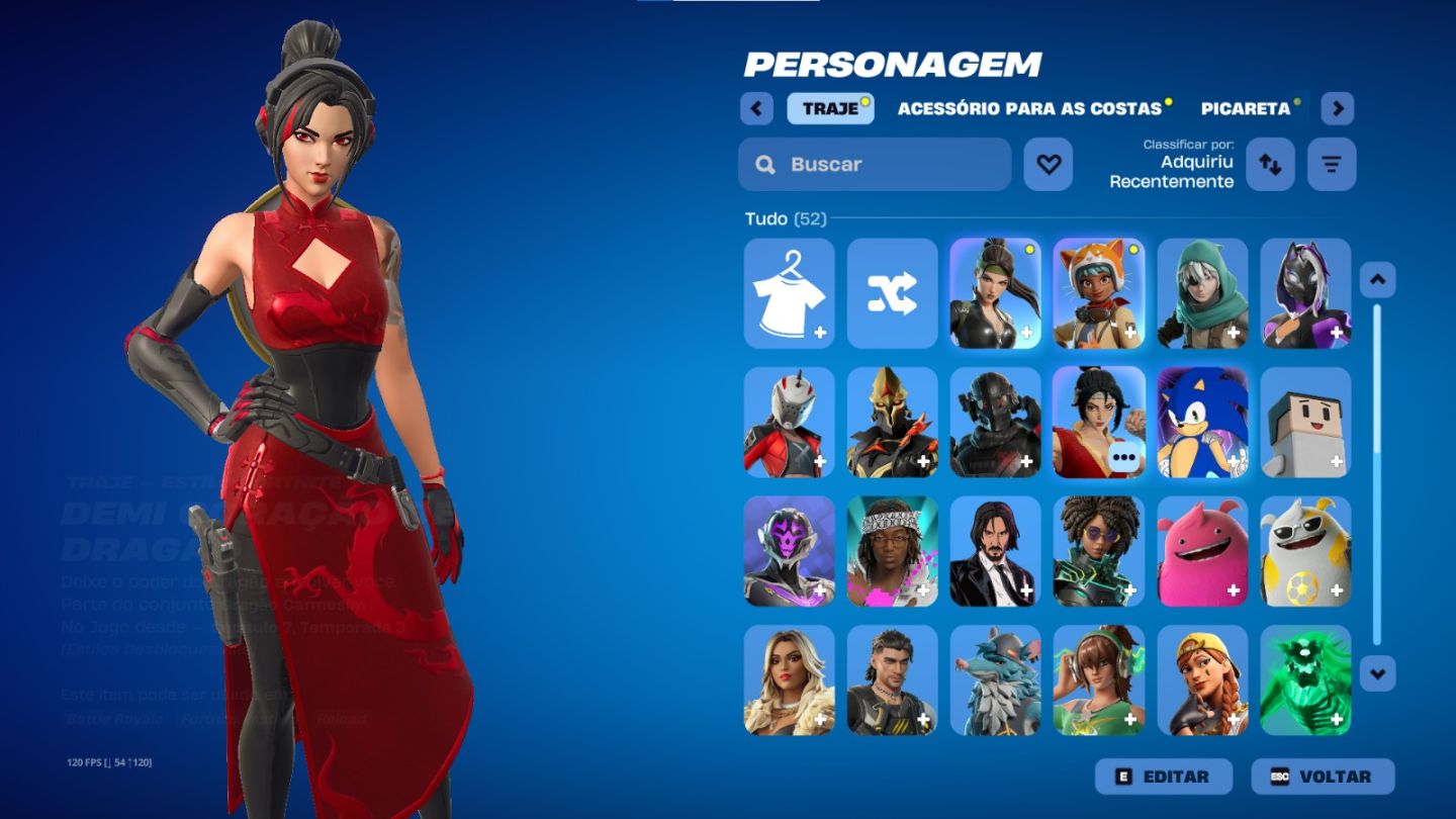CONTA FORTNITE SEASON 2,3 ETC