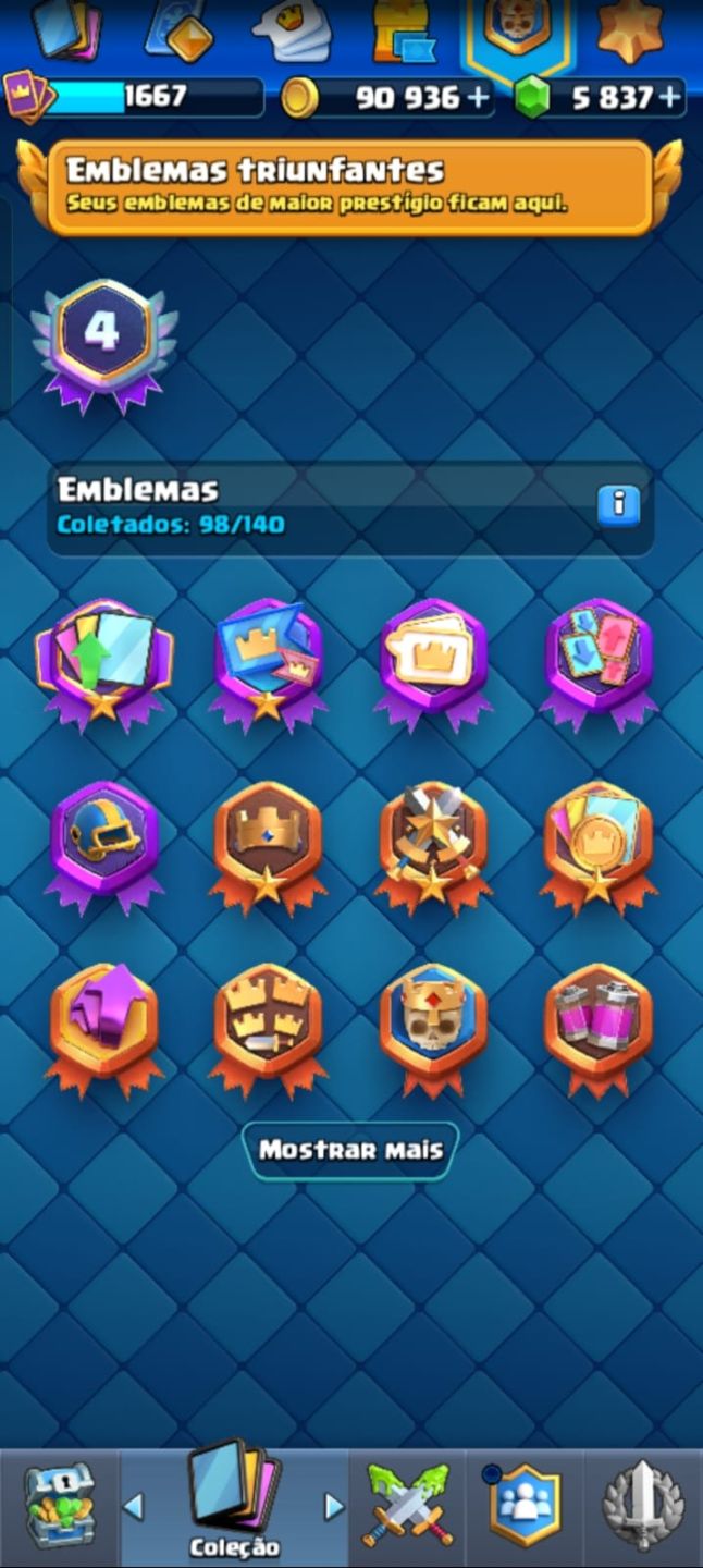 CLASH ROYALE | TORRE 15 | 11K TROFÉUS | 16 EVOLUÇÕES | 5.8K GEMAS | DECK LVL 16