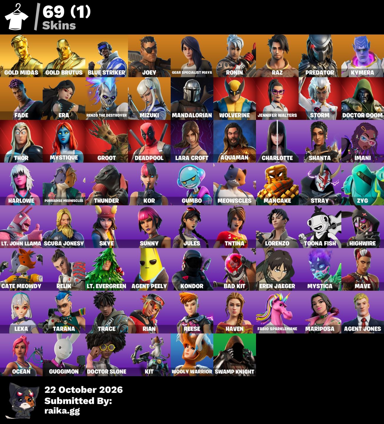 CONTA FORTNITE TRYHARD LARA CROFT | MELHOR PREÇO