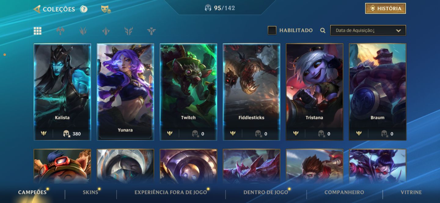 Conta wild rift Ex Mestre!!!