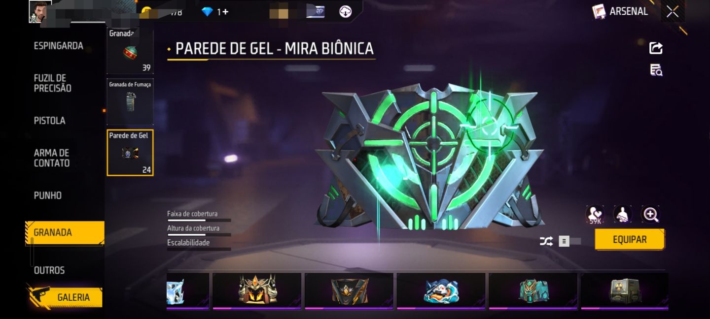 CONTA DE FREE FIRE COM 8 ANOS !/COM BASTANTE SKIN BONITAS, EVOLUTIVAS E RARAS !
