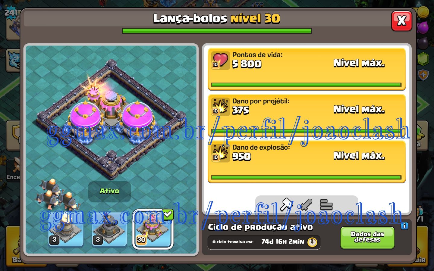 CONTA COC CV18 FULLZÃO | HERÓIS FULL | EQUIPES TOP | COMPETITIVA