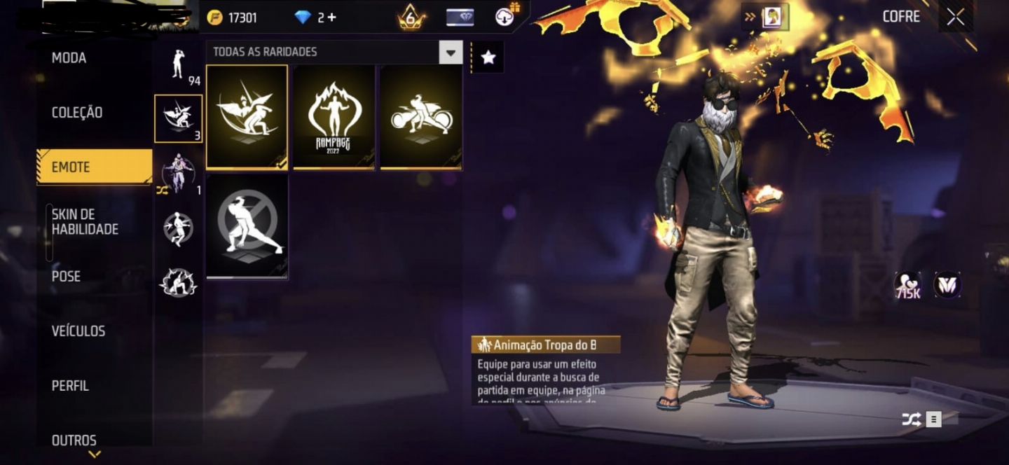 CONTA RARA FREE FIRE - FULL ACESSO (RARA E ANTIGA)