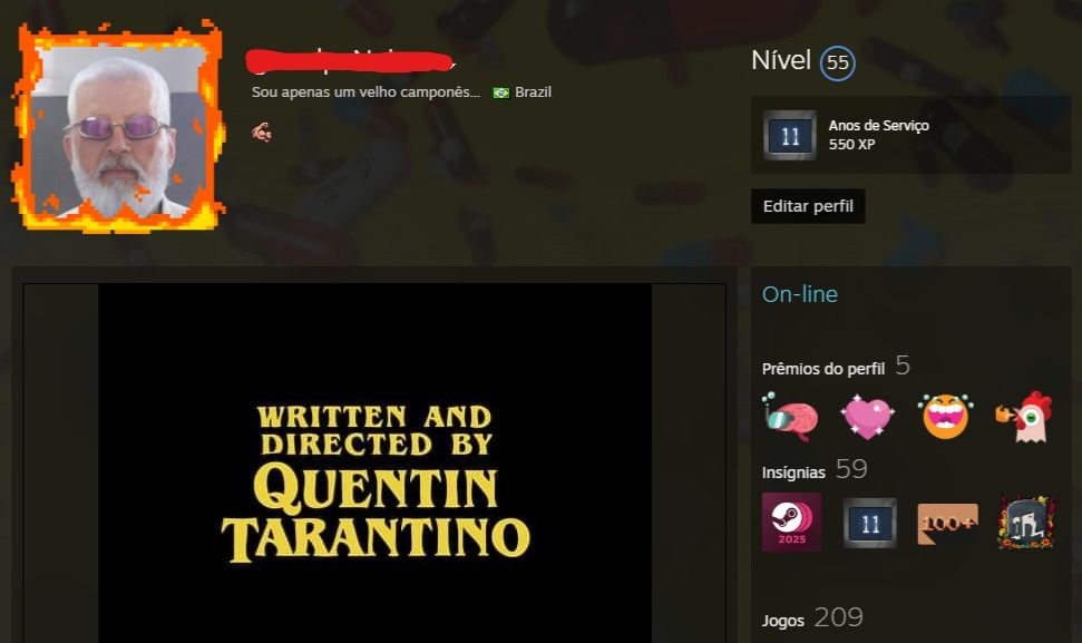 CONTA STEAM NÍVEL 55 | 209 JOGOS | 11 ANOS DE SERVIÇO