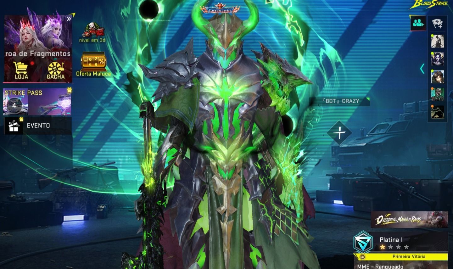 Conta blood strike lvl.50, 700 dias loguin (valor negociavel)