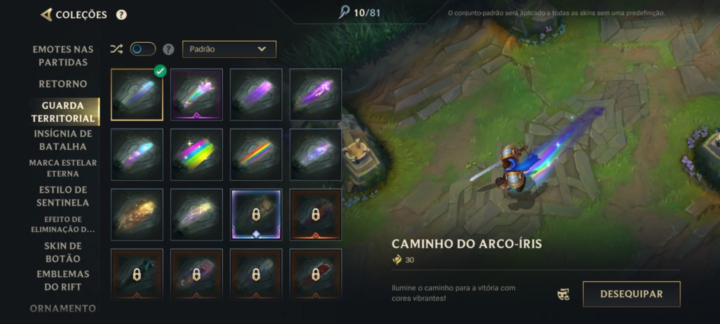 CONTA WILD RIFT NV 248, 271 SKINS (COM SKINS LIMITADAS), ÍCONES E ETCS