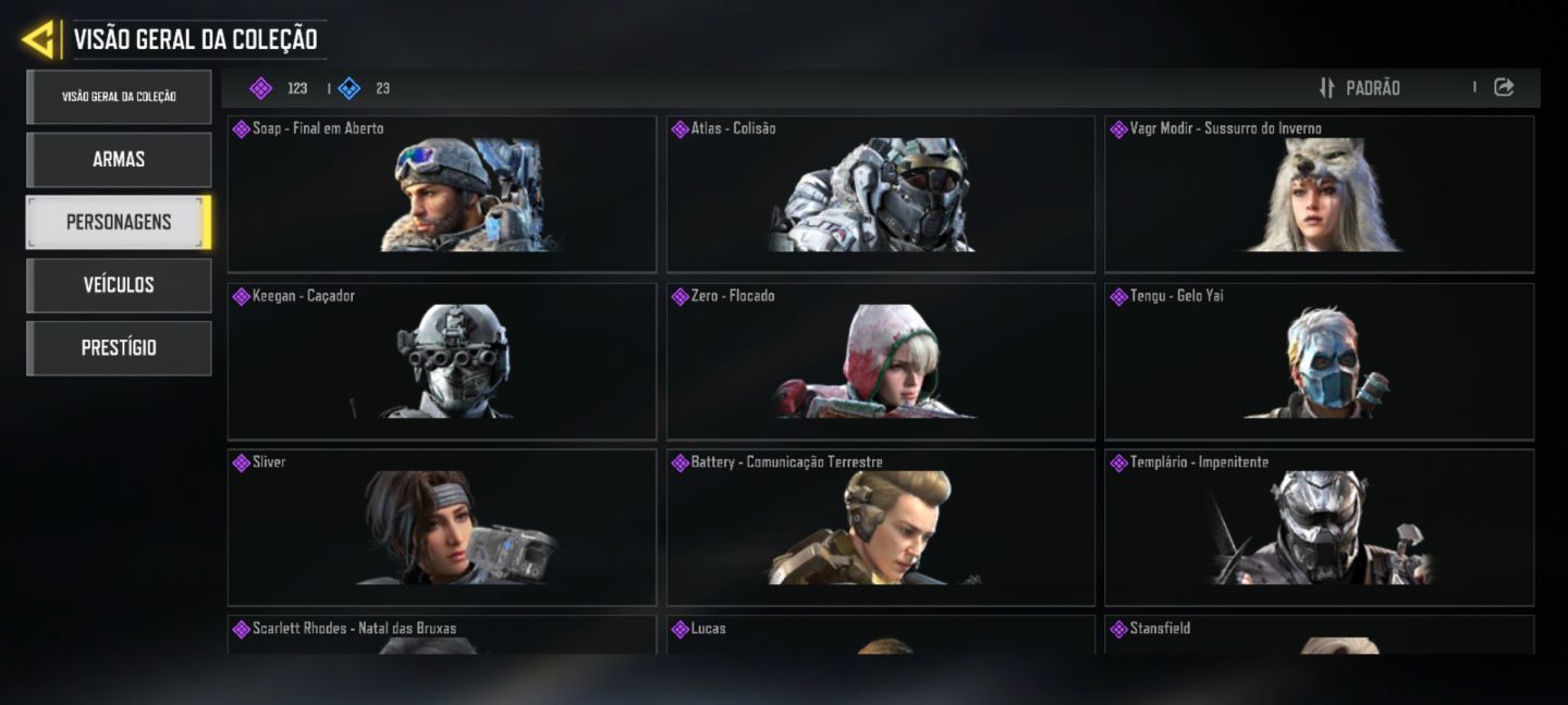Conta call of duty com 3 skin mítica e 12 lendária