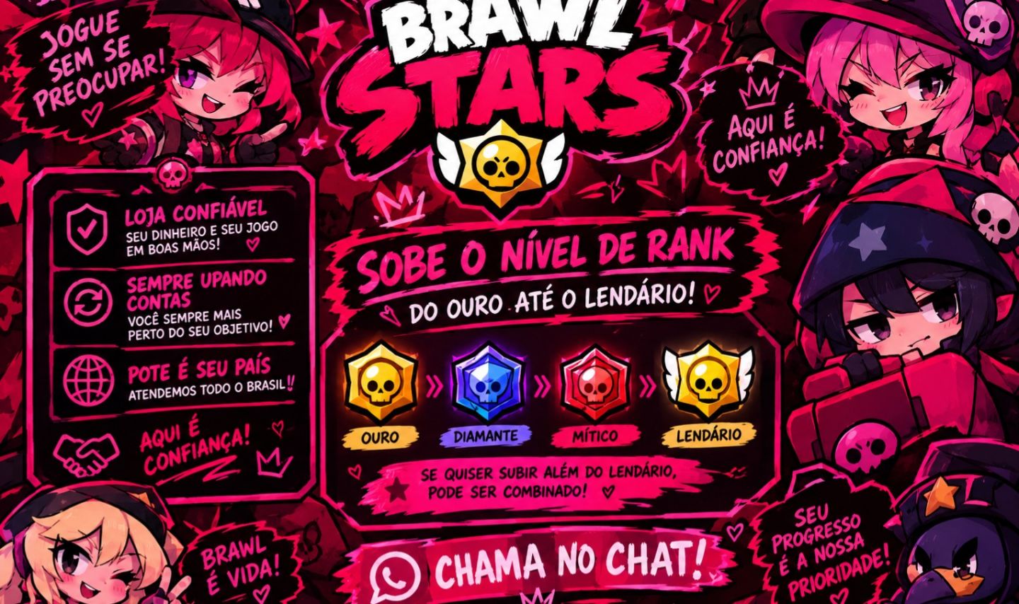 [BRAWL STARS] upo contas [TROFÉUS] e [RANK] , peço baratos e podemos combinar.