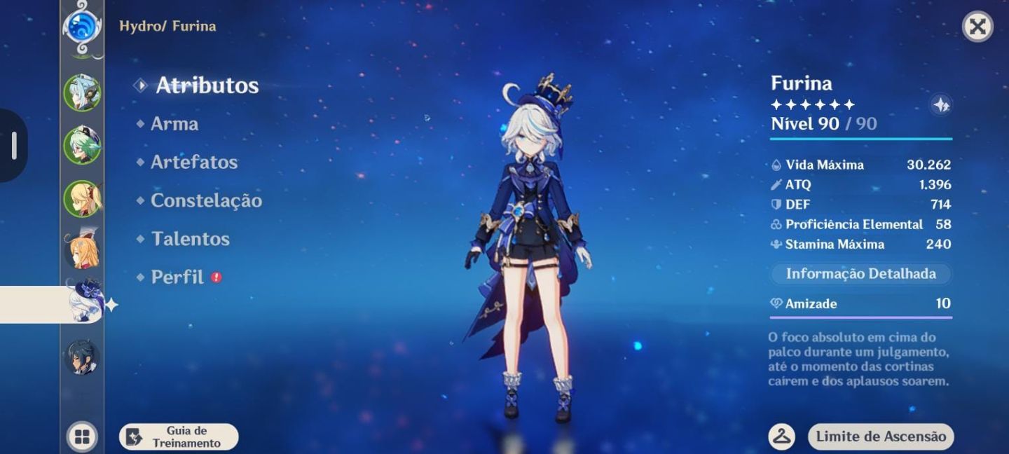 Mikuzi c1 + Odette + Furina c1 + Escoffier e Ineffa