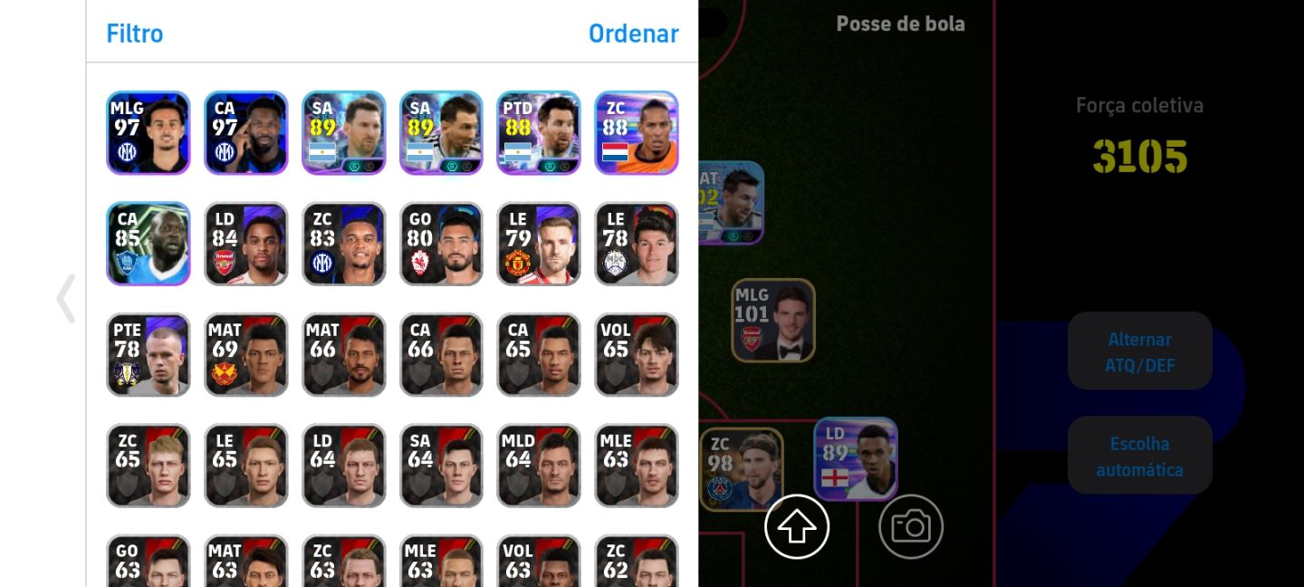 CONTA DE EFOOTBALL COM 2 BIG TIMES, IBRAHIMOVIC 110 & RODRI 108