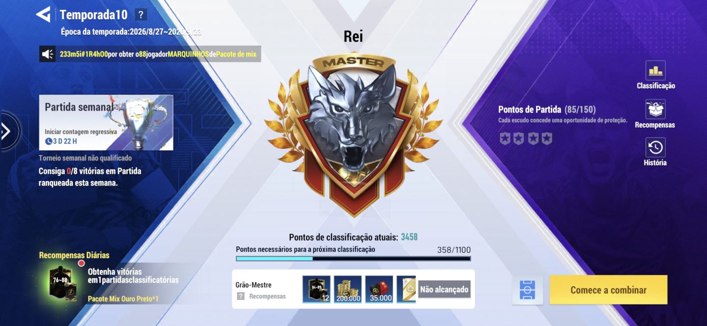 Conta Football Dream Bea Pro INSANA FULL PERSONAGENS LENDÁRIOS
