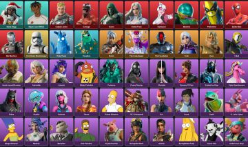 Conta 60 Skins - SLAYER JUICE WRLD - SANTA DOGG - HOMER - CARNAGE - 200 VBUCKS