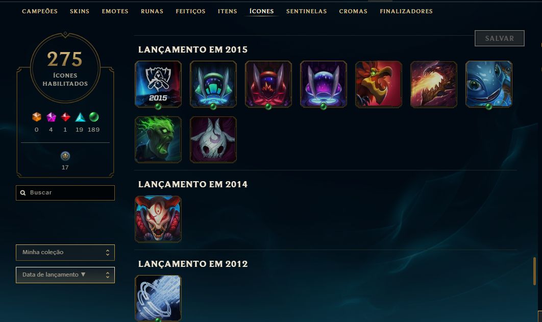 CONTA FULL ACESSO | 252 SKINS | R$1350 GASTOS | NV 570
