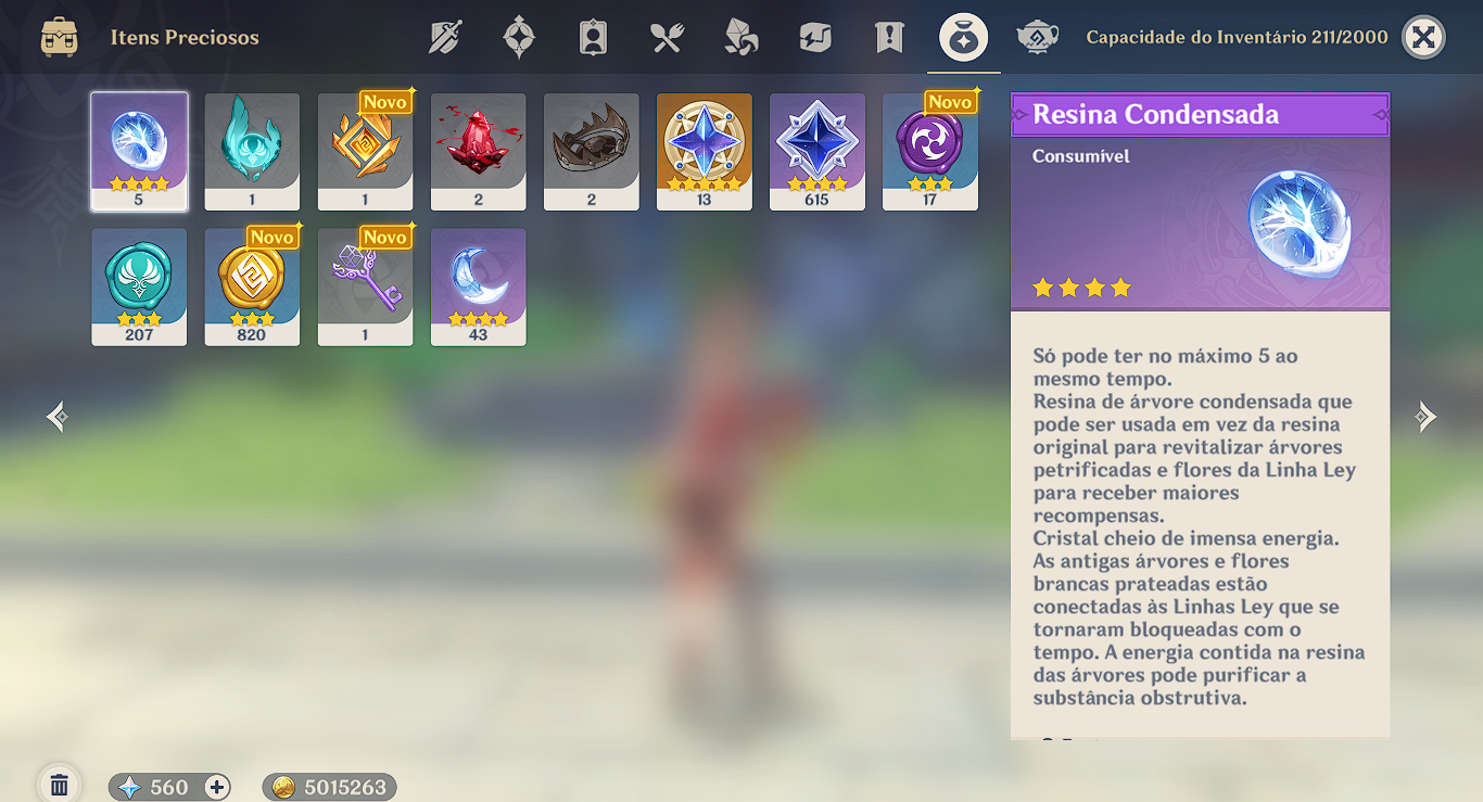 Conta com Yoimiya e arma assinatura + 2 t5 e o xingqiu