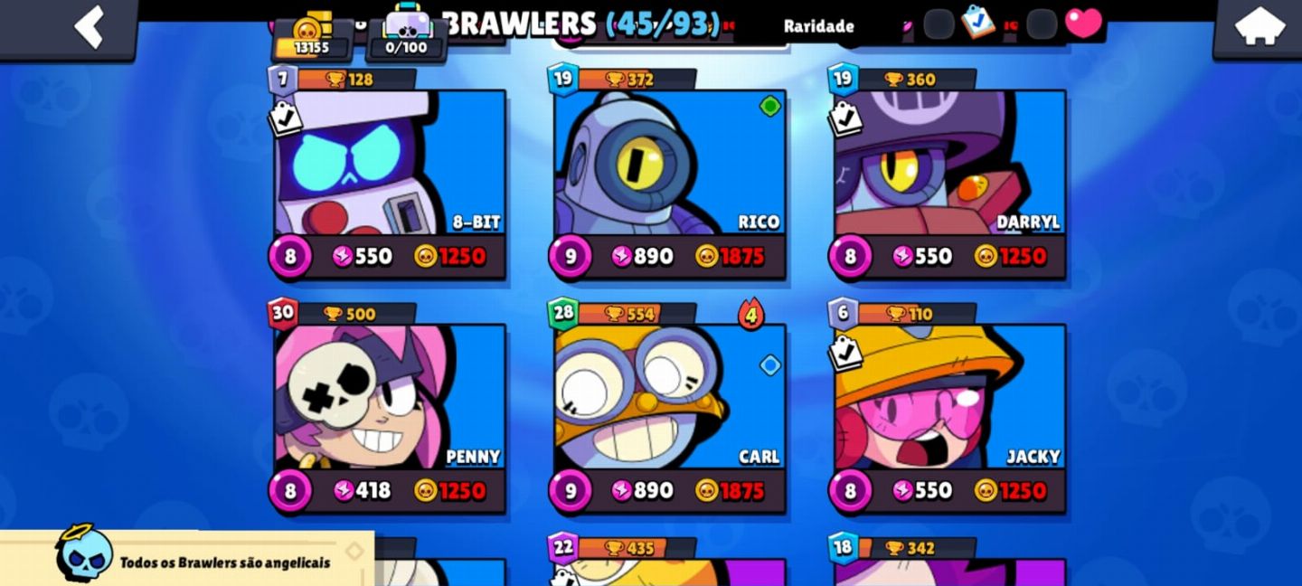 CONTA 2018 BRAWL STARS 13K +