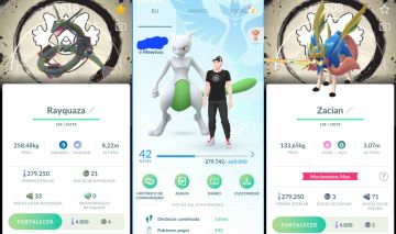 CONTA POKÉMON GO LEVEL 42 | RAYQUAZA SHINY COM FUNDO | 50 LENDÁRIOS E MUITO MAIS