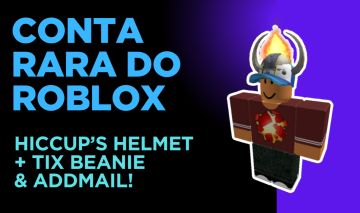 [MELHOR PREÇO] CONTA ANTIGA RARA DE 2015 COM HICCUPS HELMET E OFFSALE DO ROBLOX!