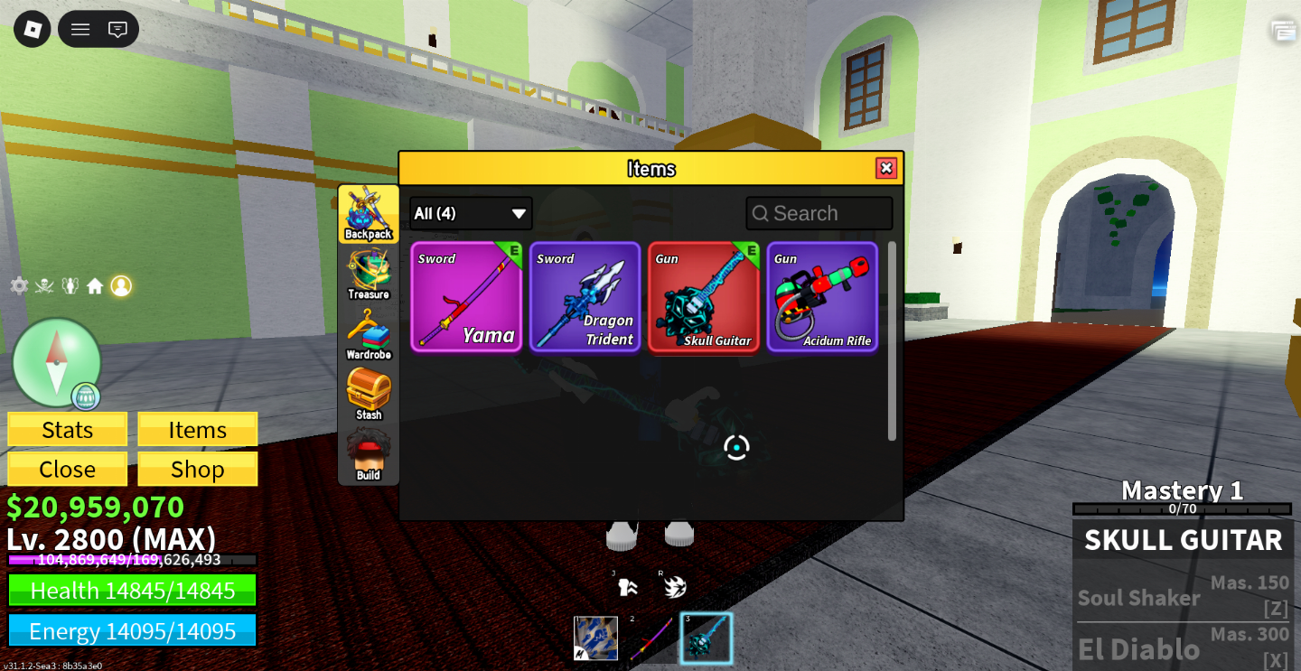 CONTA DE BLOX FRUITS [ LVL 2800+GDH+SG+YAMA+BUDDHA INV (GLOBAL)]