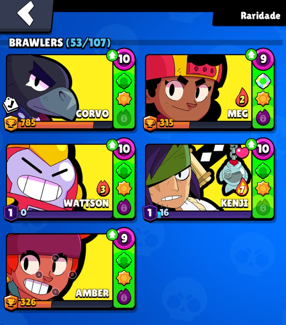 Conta Brawl Stars Com varios lendarios e skins exclusivas do kenji e de passes