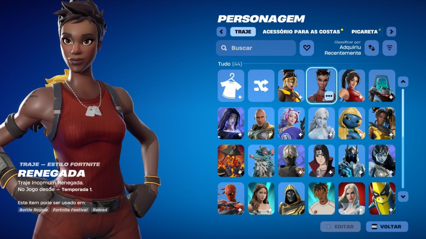 CONTA DE FORTNITE COM 42 SKINS | Itachi Uchiha | PROMOÇÃO!