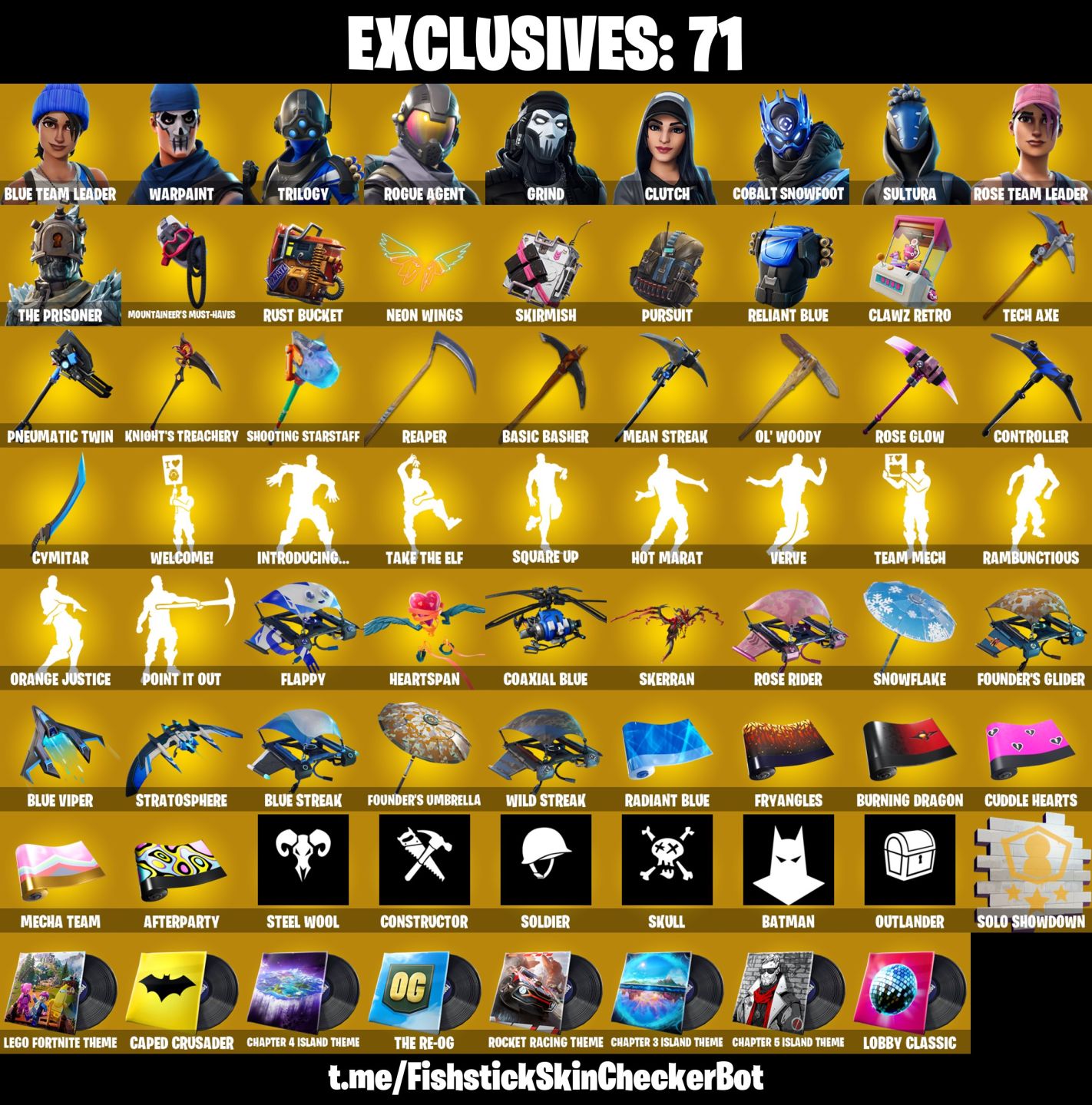 Conta Fortnite com SALVE MUNDO FUNDADOR | Blue Team Leader e 97 Skins
