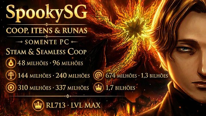 ELDEN RING - RUNAS, ITENS & AJUDA EM COOP - PC ( STEAM & SEAMLESSCOOP )
