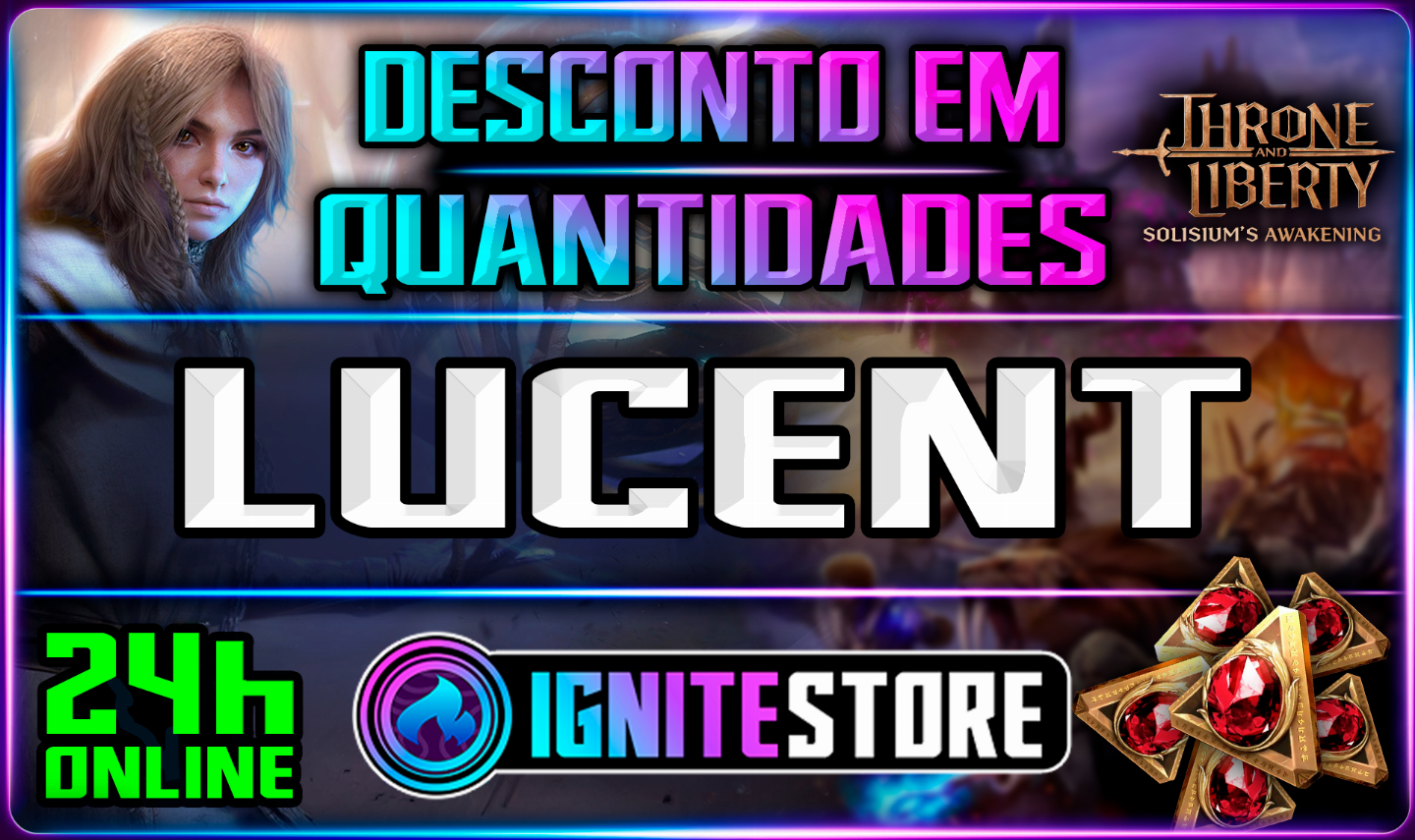 THRONE AND LIBERTY -LUCENT- (DESCONTO EM QUANTIDADES)