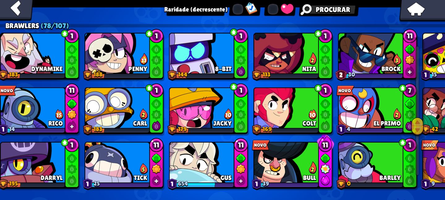 CONTA BRAWL STARS (600+GEMAS) 70K+ BLINGS 30.000 TROFÉUS