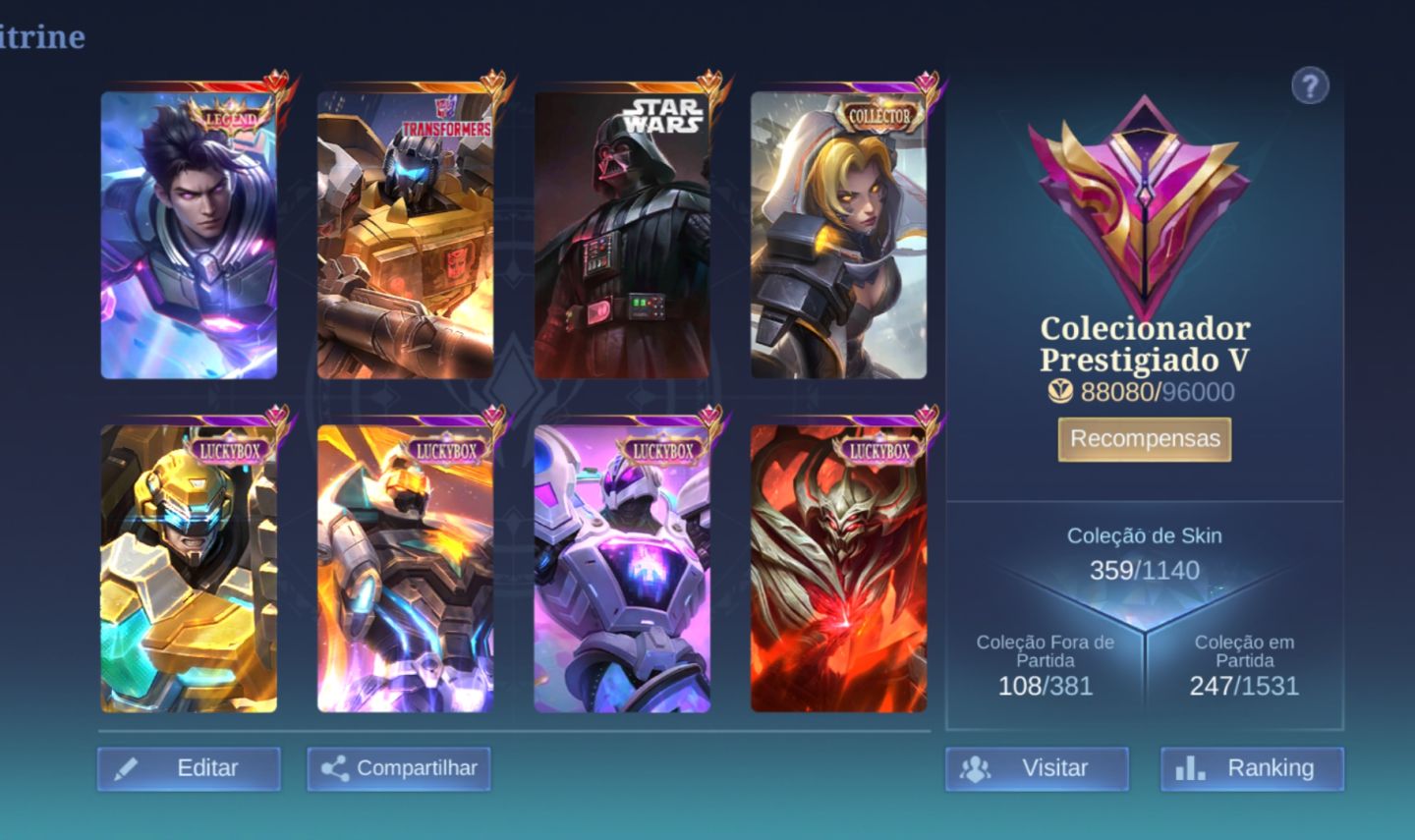 Conta Mobile Legends