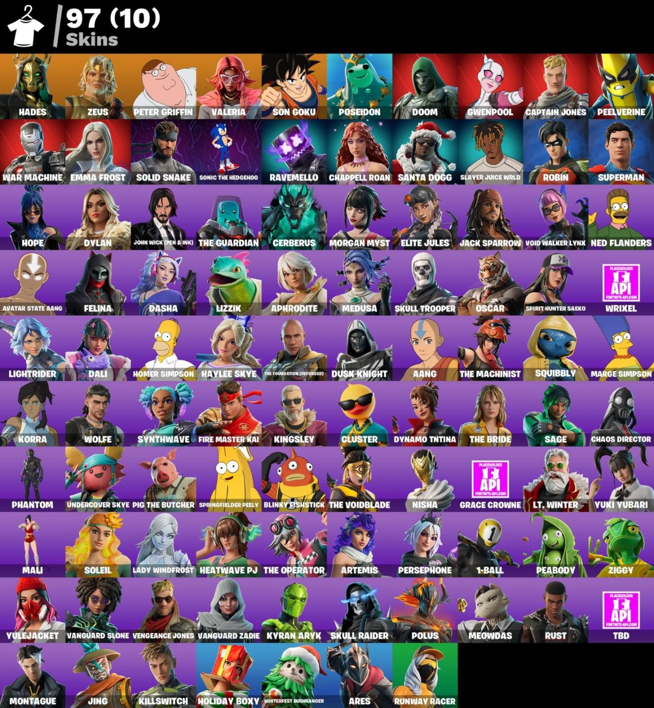 CONTA DE FORTNITE COM 96 SKINS | Son Goku | PROMOÇÃO!