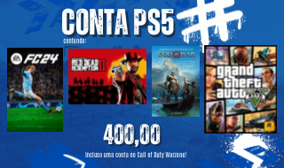 Conta PS5 com vários jogos