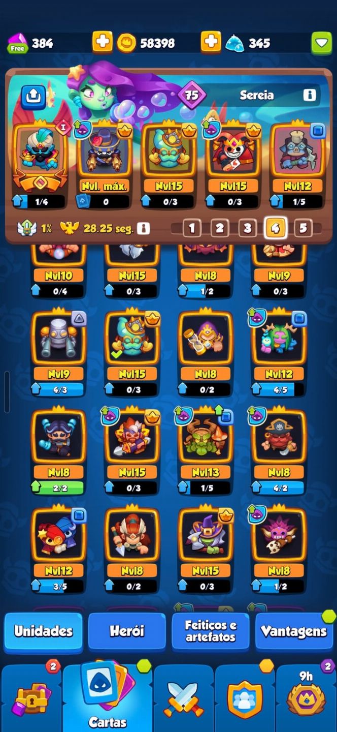 CONTA Rush Royale 2111% FL 1114 1076 VANTAGEM 1150