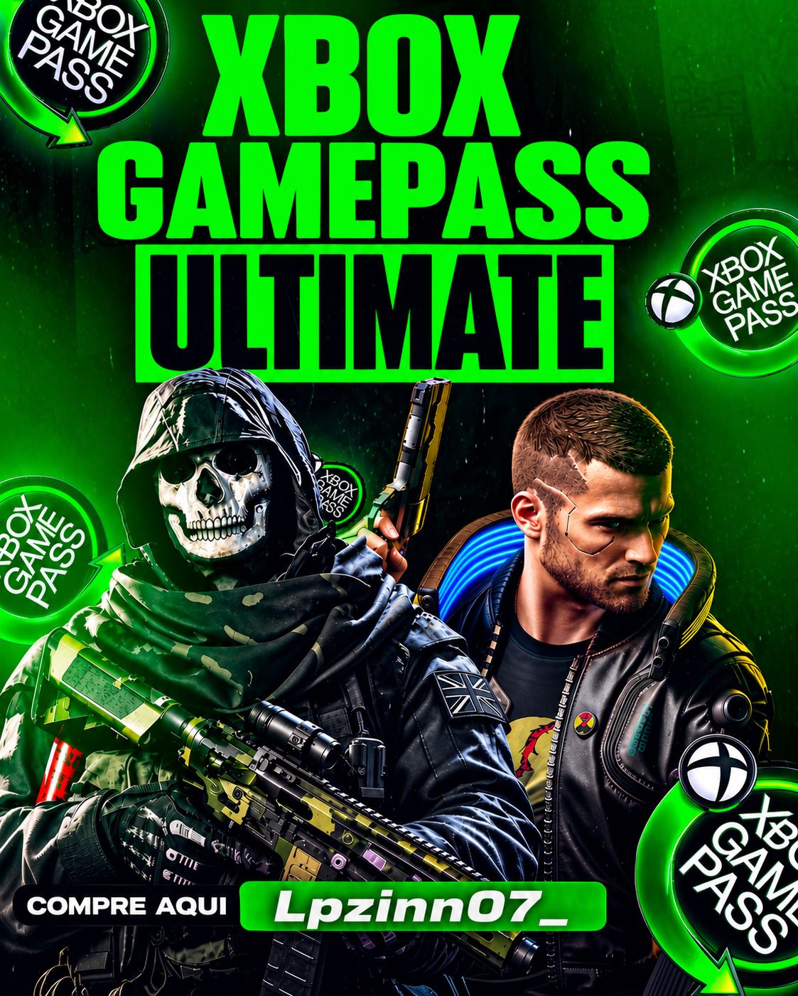 XBOX GAMEPASS ULTIMATE | SOMENTE SUA | SEM INTERRUPÇÕES | MENOR PREÇO | PRIVADA