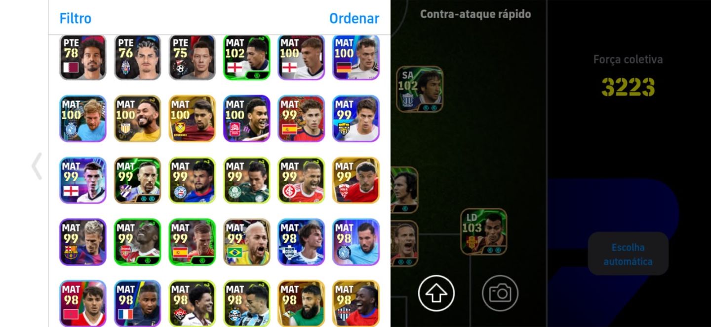 Conta efootball muito rara,criada desde o começo do efootball,jogadores antigos