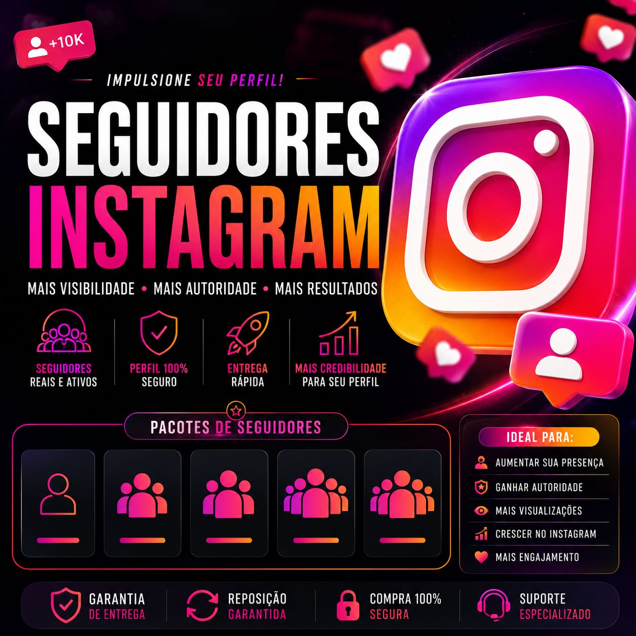 SEGUIDORES INSTAGRAM | CURTIDAS | VIEWS MENOR PREÇO