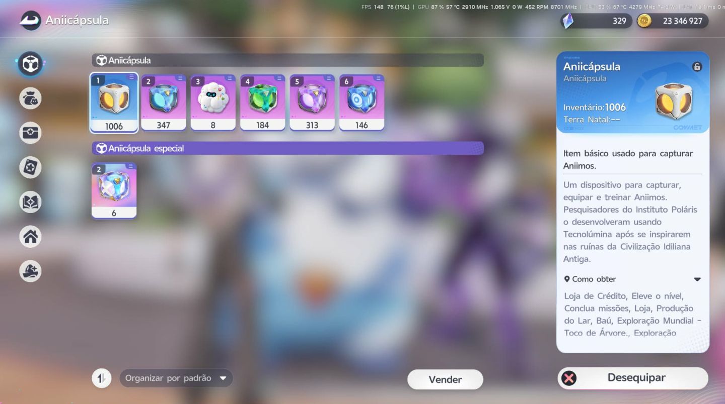 Aniimo 17 Prismanas perfeitos lvl 61 todos ambars coletados Promoção